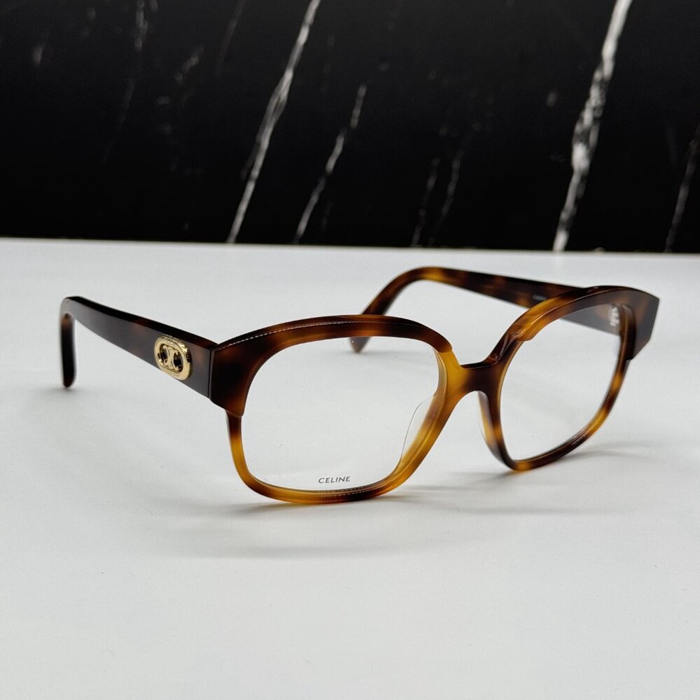 NEW CELINE CL50074I 053 WOMEN HAVANA BROWN EYEGLASSES CELINE CL50074I